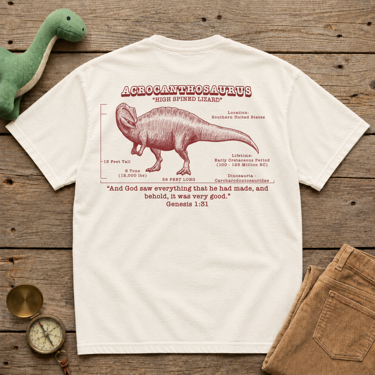G131 Acrocanthosaurus Tee