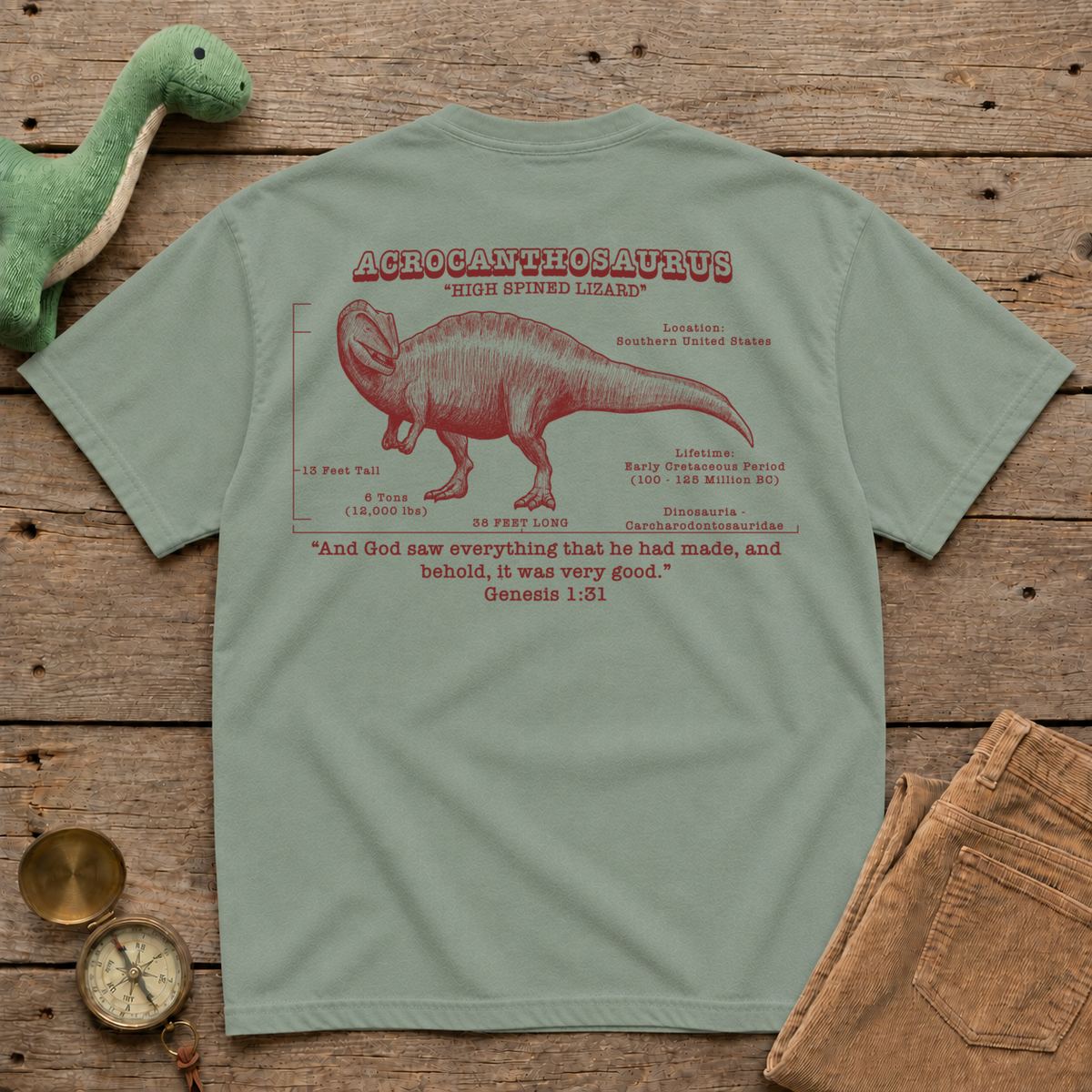 G131 Acrocanthosaurus Tee