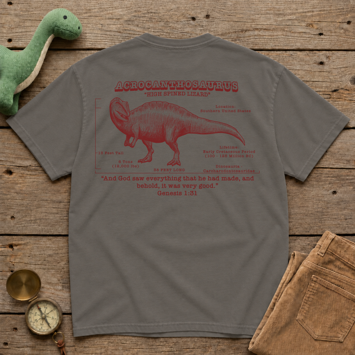 G131 Acrocanthosaurus Tee