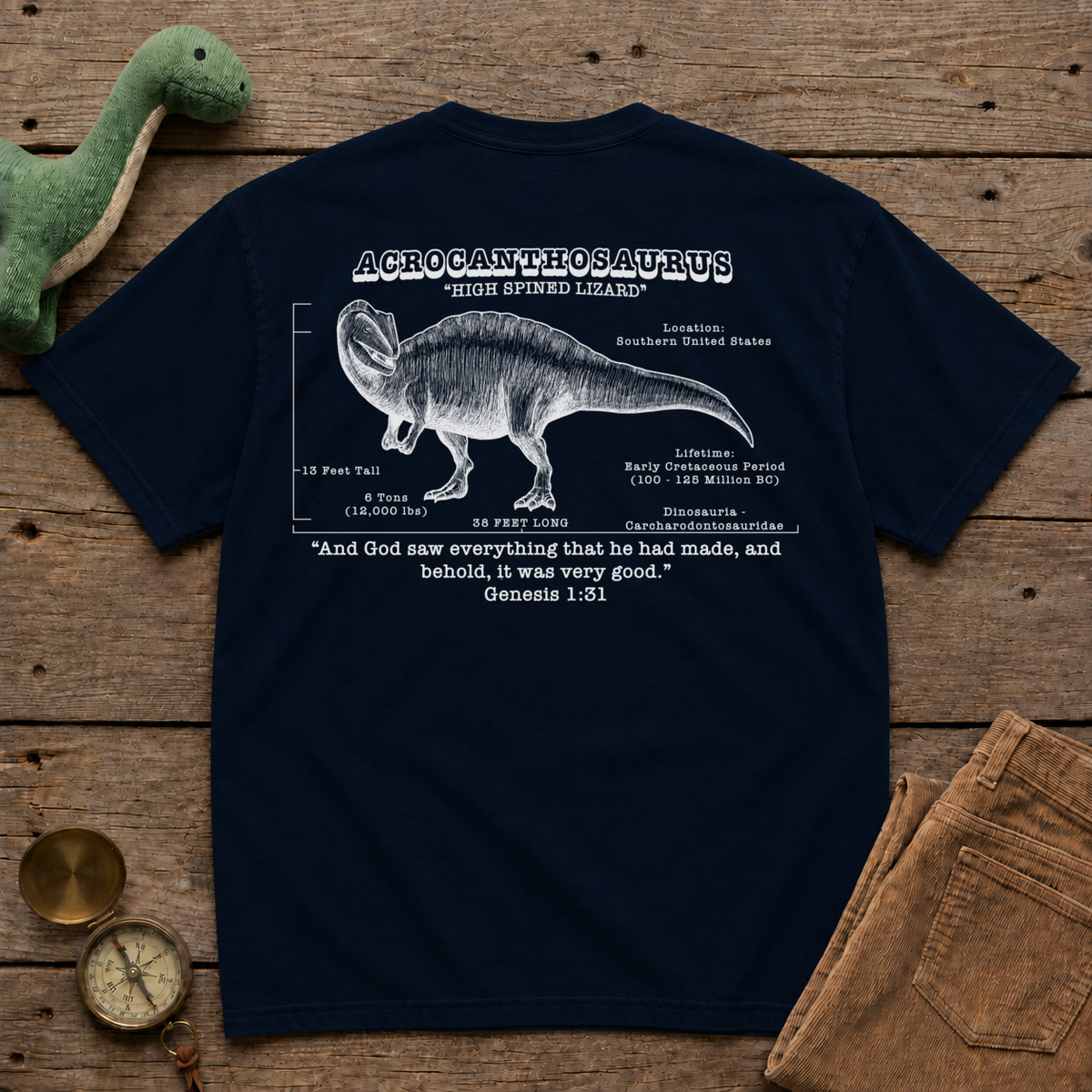 G131 Acrocanthosaurus Tee