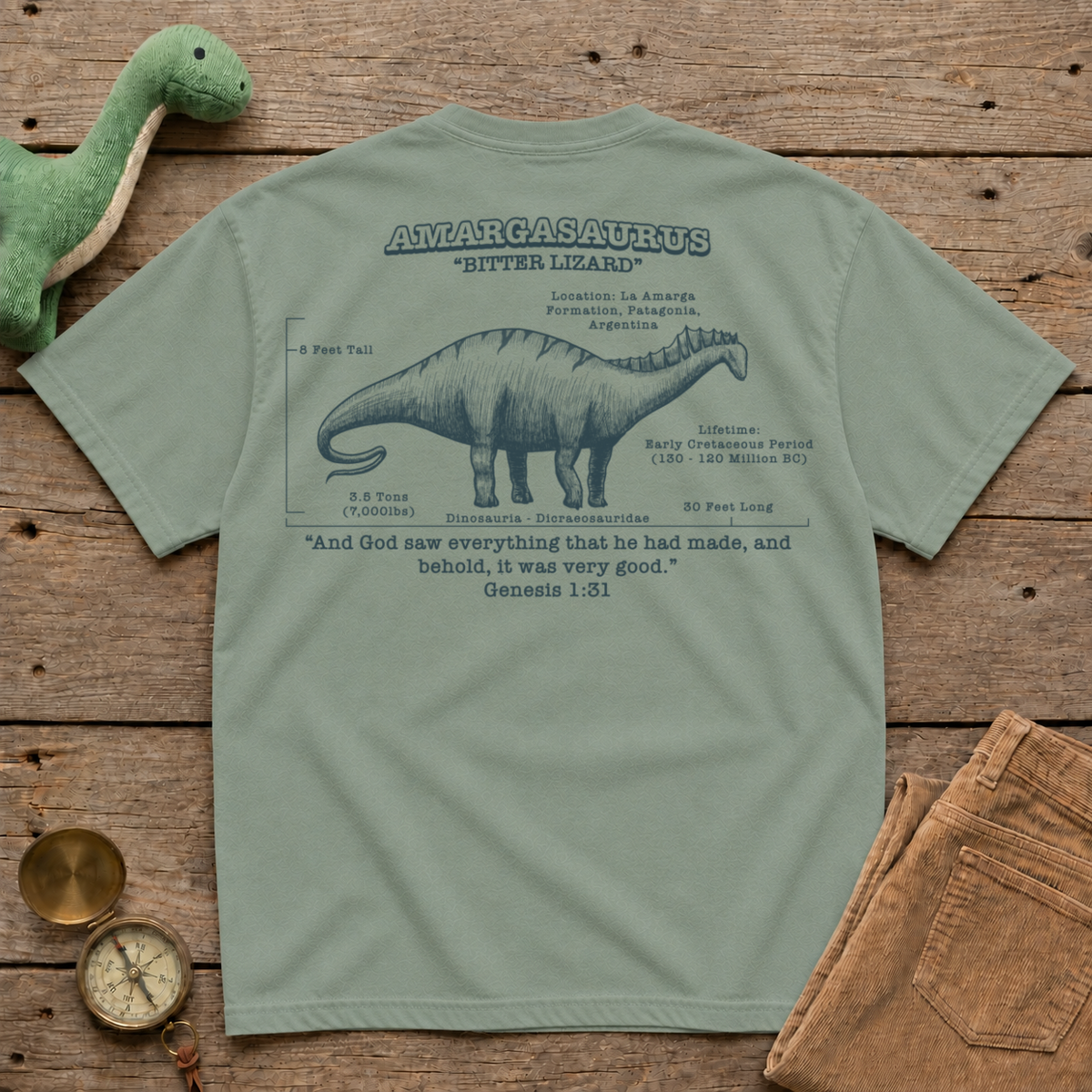 G131 Amargasaurus Tee