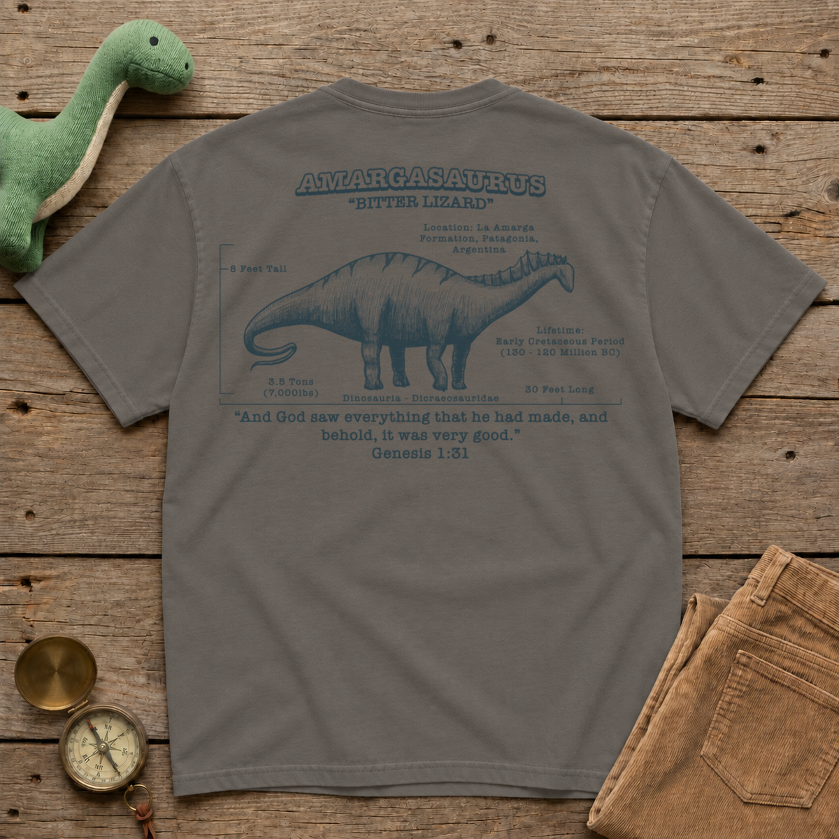 G131 Amargasaurus Tee