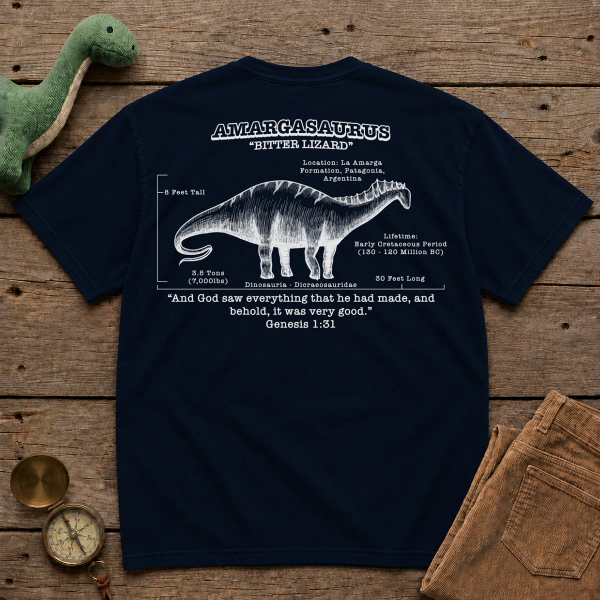 G131 Amargasaurus Tee